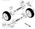 Page F Diagram and Parts List for  Poulan Snow Blower