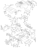 Part Location Diagram of 532179844 Husqvarna Grille Lt/Pl