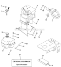 Engine Diagram and Parts List for 1999 Poulan Lawn Tractor