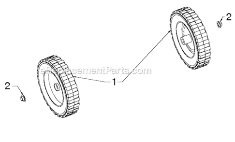 Wheels_Tires Diagram and Parts List for 2013-05 Poulan Snow Blower