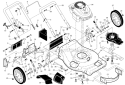 Page A Diagram and Parts List for 417357 Poulan Lawn Mower