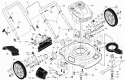 Assembly Diagram and Parts List for 96122000400 Poulan Lawn Mower