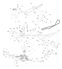 Ground Drive Diagram and Parts List for 2002 Poulan Lawn Tractor