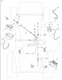Electrical Diagram and Parts List for  Poulan Lawn Tractor