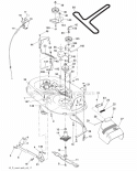 Mower_Deck Diagram and Parts List for  Poulan Lawn Tractor