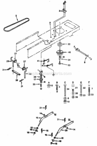 Page A Diagram and Parts List for XC1122B  Poulan Lawn Tractor