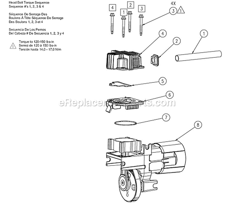 Page C Diagram and Parts List for  Powermate Compressor