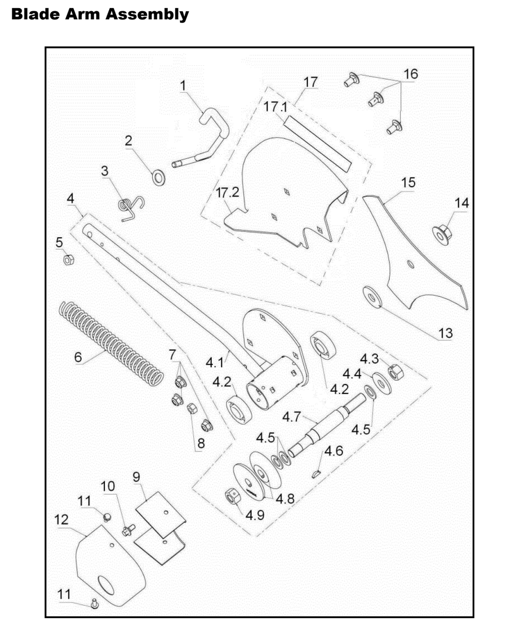 Section_8 Diagram and Parts List for  Powermate Edger