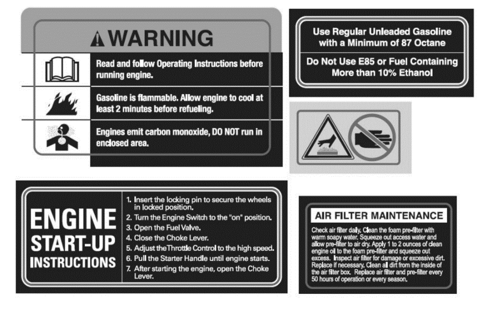 Section_18 Diagram and Parts List for  Powermate Tiller