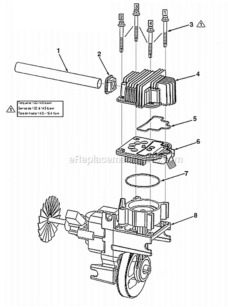 Page C Diagram and Parts List for  Powermate Compressor