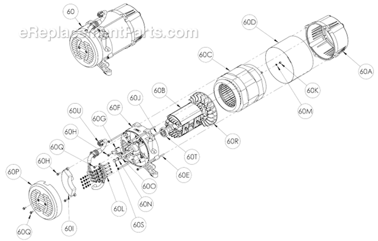 Page C Diagram and Parts List for  Powermate Generator