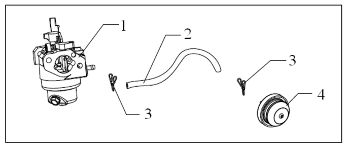 Part Location Diagram of A200196 Southland Carburetor