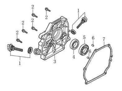 Part Location Diagram of A202644 Powermate Gasket, Crankcase Cover