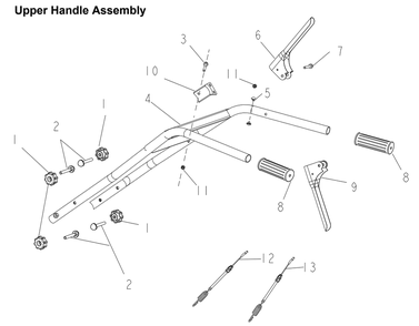 Part Location Diagram of A203120 Powermate Ext. Control Cable, Forward (1
