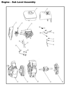 Section_10 Diagram and Parts List for  Powermate Edger