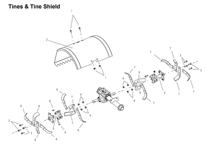 Part Location Diagram of A203130 Powermate Hub, Tine