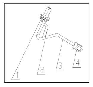 Fuel Line Kit Diagram and Parts List for  Powermate Edger