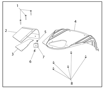 Shroud Assembly Diagram and Parts List for  Powermate Hedge Trimmer