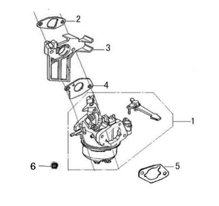 Part Location Diagram of A201498 Southland Gasket, Air Filter