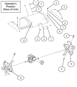 Section_4 Diagram and Parts List for  Powermate Tiller