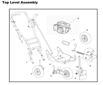 Section_1 Diagram and Parts List for  Powermate Edger