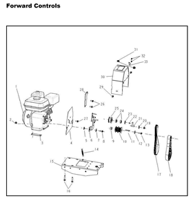 Section_2 Diagram and Parts List for  Powermate Tiller