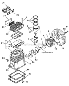 Part Location Diagram of 043-0142 Powermate Plate, Assy