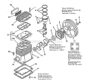 Page C Diagram and Parts List for  Powermate Compressor