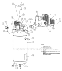 Page A Diagram and Parts List for  Powermate Compressor