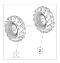 Part Location Diagram of A200809 Southland Tiller Wheel