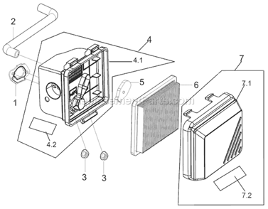 Part Location Diagram of A201324 Powermate Nut