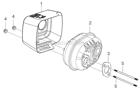 Part Location Diagram of A201716 Powermate Stud, Muffler