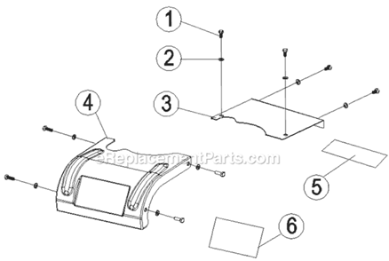 Inspection Plates Diagram and Parts List for  Powermate Tiller