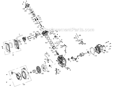 Page B Diagram and Parts List for  Powermate Generator