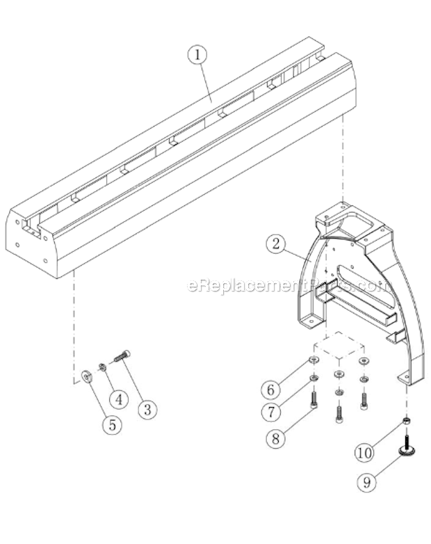 Page F Diagram and Parts List for  Powermatic Lathe
