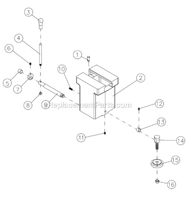 Page G Diagram and Parts List for  Powermatic Lathe