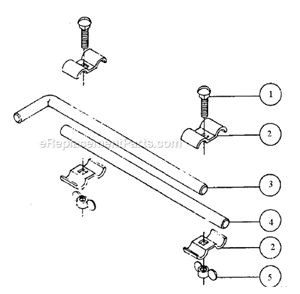 Stop Rod Diagram and Parts List for  Powermatic Band Saw