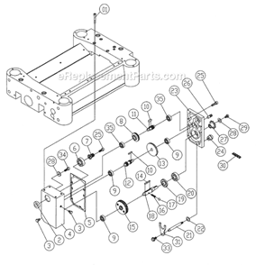 Page D Diagram and Parts List for 1791210 Powermatic Planer Jointer