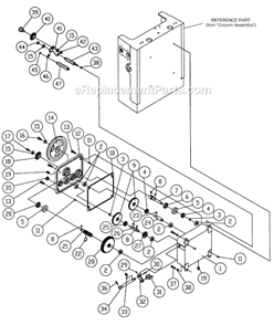 Page B Diagram and Parts List for 1791268 Powermatic Planer Jointer