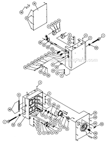 Page C Diagram and Parts List for 1791268 Powermatic Planer Jointer