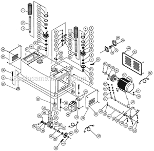 Part Location Diagram of 6012094 Powermatic Hex Nut