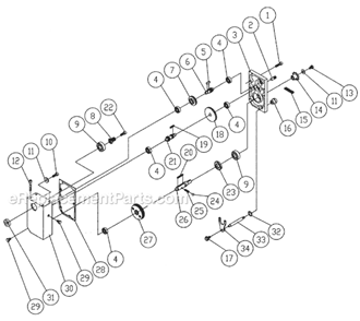 Page C Diagram and Parts List for 1791315 Powermatic Planer Jointer