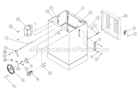 Page A Diagram and Parts List for 1791273 Powermatic Shaper
