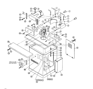 Part Location Diagram of 6715007 Powermatic Hex Nut