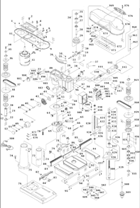 Page A Diagram and Parts List for  Powermatic Drill Press