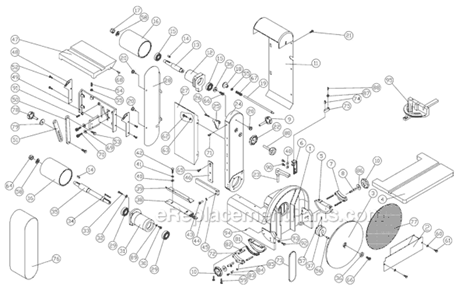 Part Location Diagram of TS-1505031 Powermatic Socket Head Cap Screw