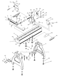 Part Location Diagram of 3520B-121 Powermatic Set Screw