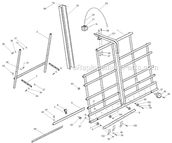 Part Location Diagram of 3119080 Powermatic Label American Flag