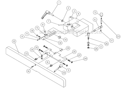 Part Location Diagram of 6296083 Powermatic Hex Nut