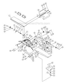 Page A Diagram and Parts List for 1610077K Powermatic Planer Jointer